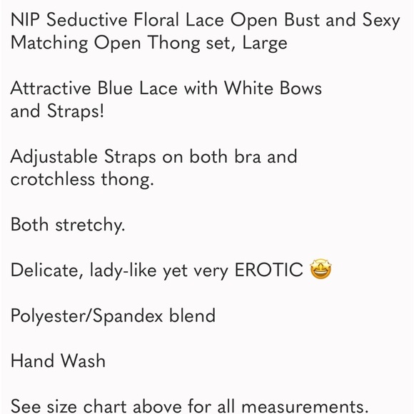 💛Beautiful Floral Lace Open Bust Bra & Sexy Matching Open Thong Set - Picture 9 of 10